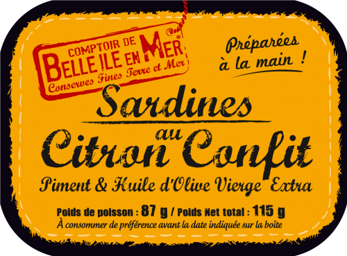 sardines citron confit / piment