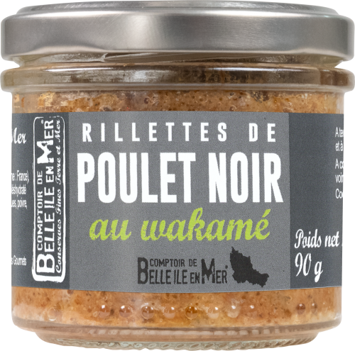 rillettes de poulet noir au wakamé