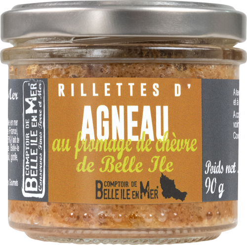 rillettes d'agneau de belle ile au fromage de chevre