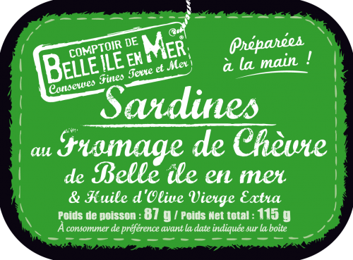 sardines au fromage de chevre de belle ile en mer