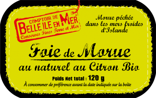 foie de morue (au citron bio)