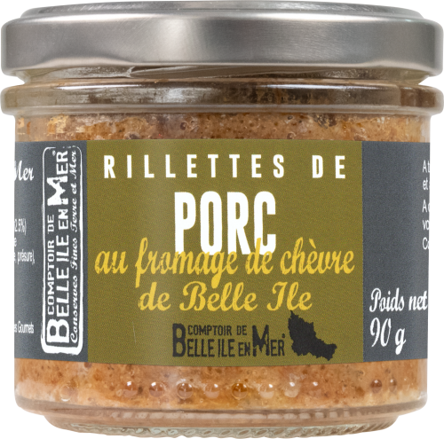 rillettes de porc au fromage de chevre de belle ile