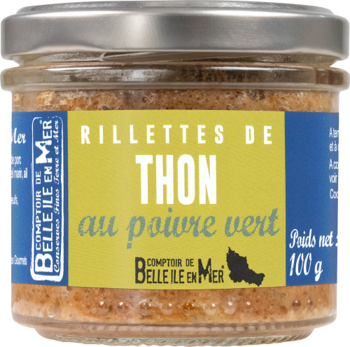 rillettes de thon au poivre vert