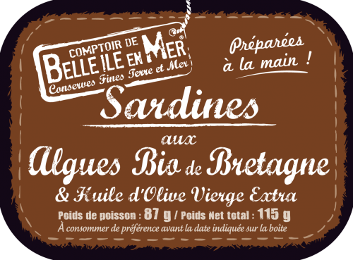 Sardines aux algues bio de Bretagne